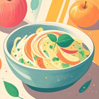 Salade fraîcheur Choux-Pomme